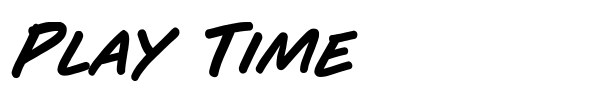 Play Time font preview